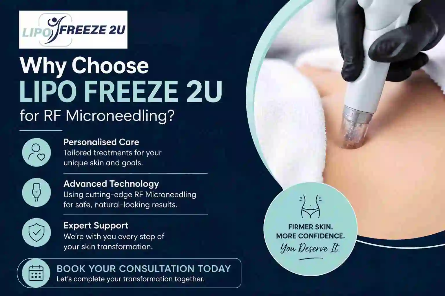 Why Choose LIPO FREEZE 2U for RF Microneedling Ashbourne?